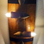 Полилеи от автентични реставирани бъчви с 4 ръчно изработени дървени чашки-конус!