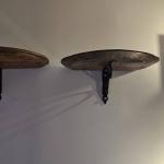 Етажерки-цветарници от дъбов масив(автентични бъчви) с ковано желязо!