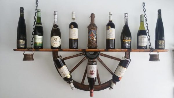 Рафт за вино от автентични колела на каруца! - Image 4