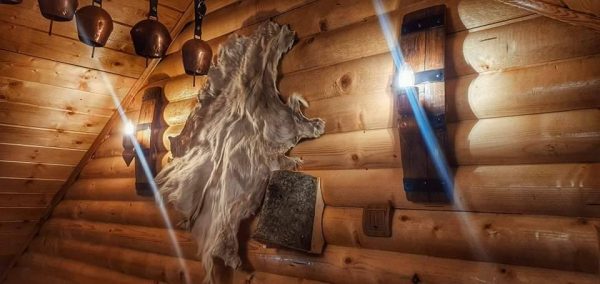 Eтно аплици - стенни лампи от автентични бъчви с дървени чашки - Image 24