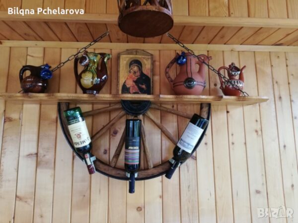 Рафт за вино от автентични колела на каруца! - Image 5