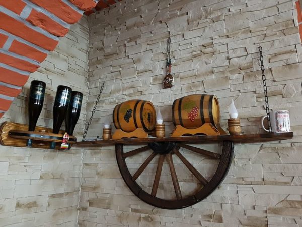 Рафт-лампа от автентични реставрирани колела на каруци! - Image 3