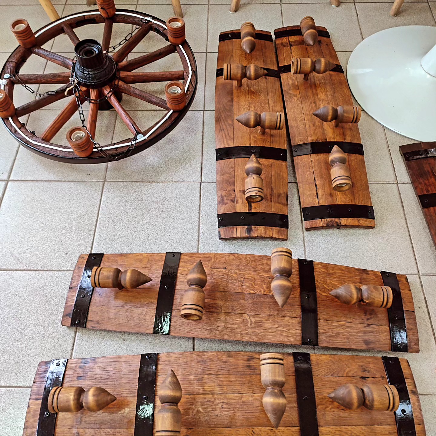 Полилеи то автентични реставрирани бъчви с 4 дървени чашки-конус! - Image 19