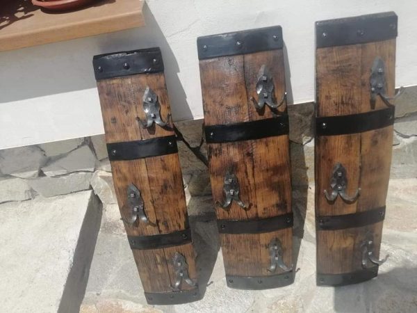 Стеннни закачалки от автентични бъчви с ръчно ковани куки! - Image 3
