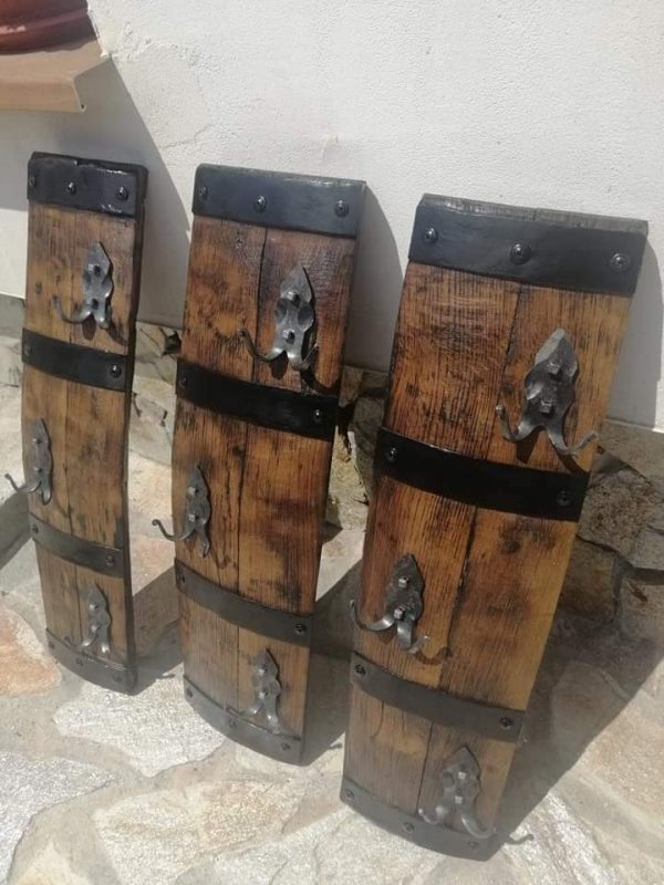 Стеннни закачалки от автентични бъчви с ръчно ковани куки! - Image 5