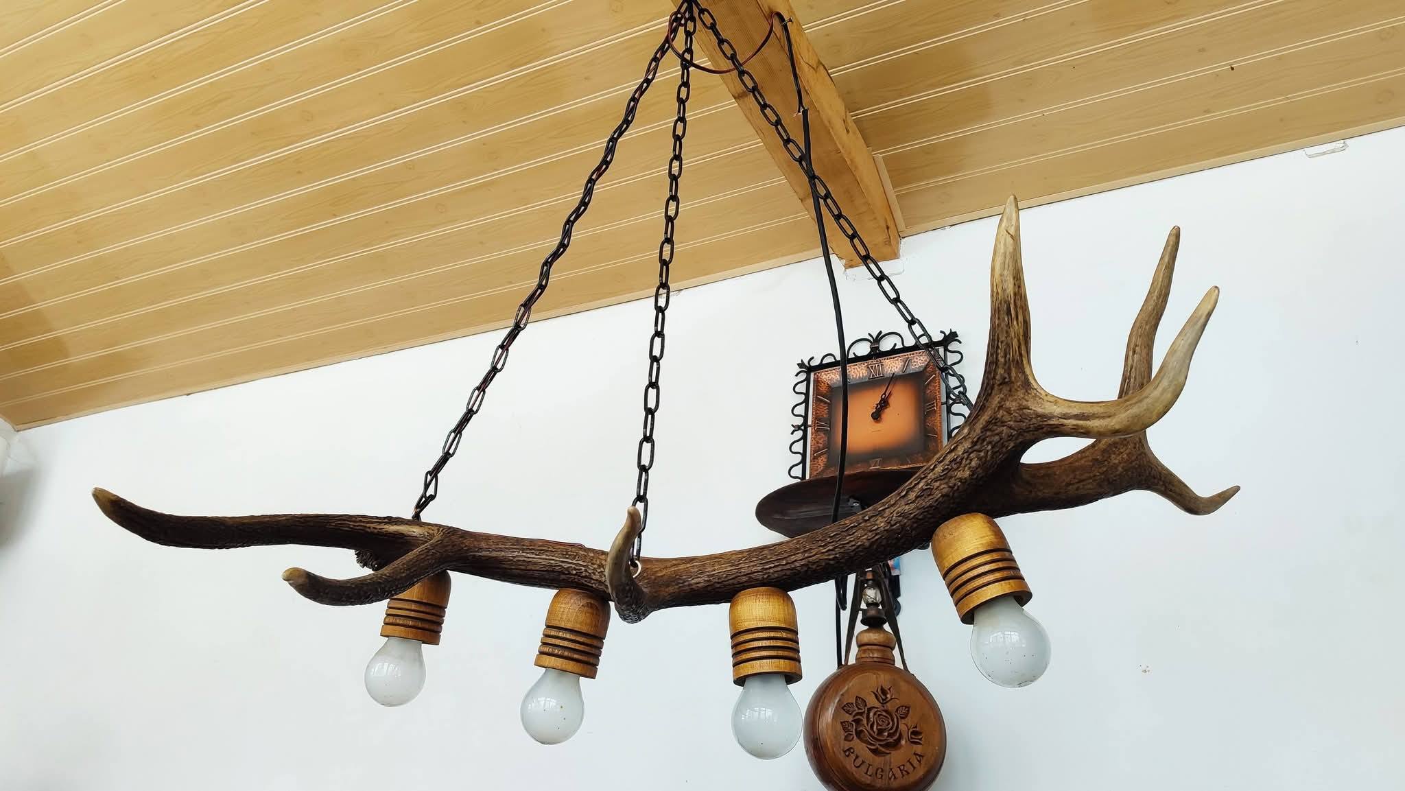 Изработваме полилеи от паднали еленови рога с ръчно изработени дървени чашки! - Image 20