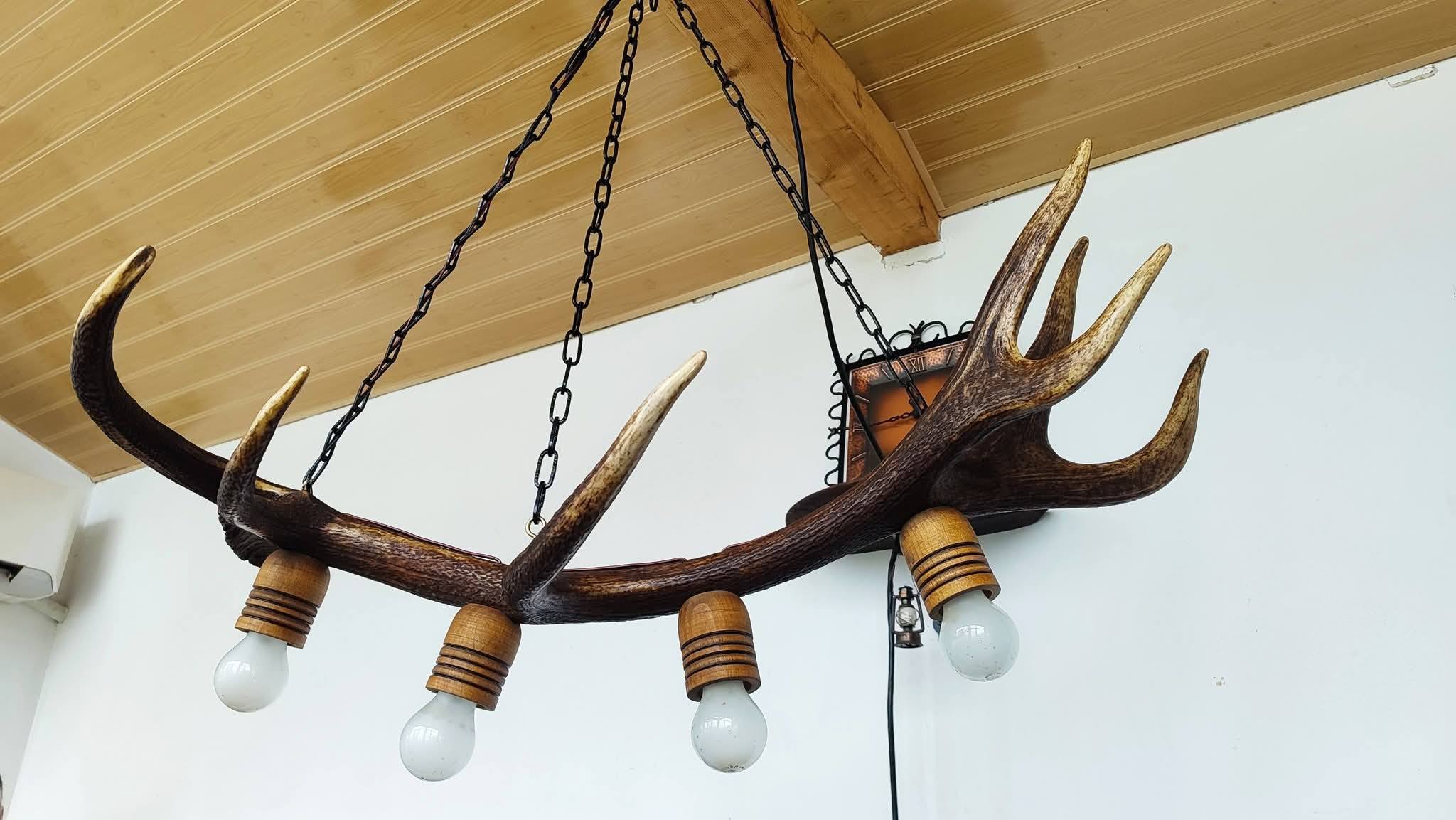 Изработваме полилеи от паднали еленови рога с ръчно изработени дървени чашки! - Image 21